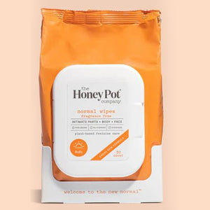 The Honey Pot, Normal Feminine Wipes, 30 Count