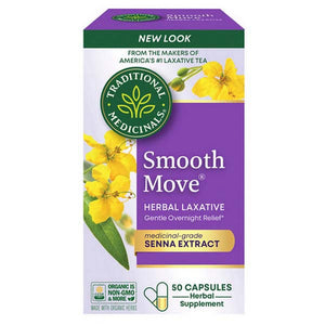 Traditional Medicinals, Smooth Move Capsules Senna, 50 Caps