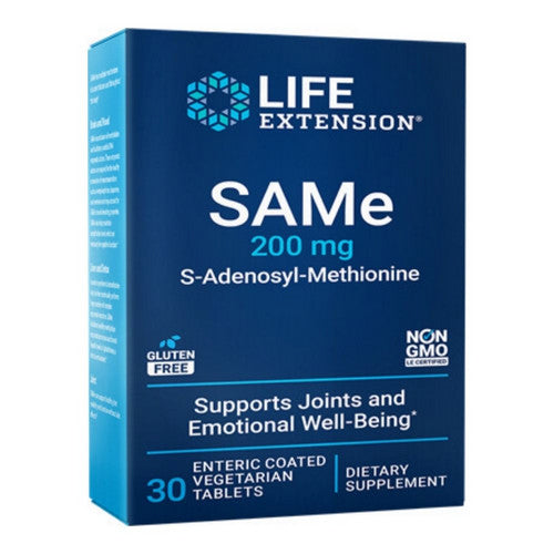 Life Extension, SAMe S-Adenosyl-Methionine Enteric Coated, 200 Mg, 30 Tabs