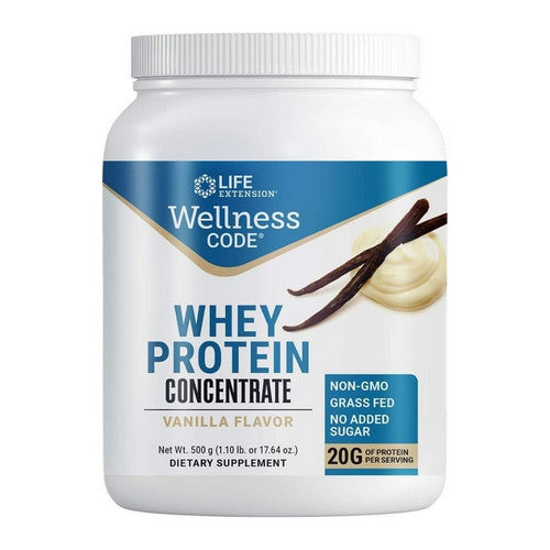 Life Extension, Whey Protein Concentrate, Vanilla 500 Grams