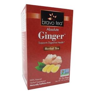 Bravo Tea & Herbs, Absolute Ginger Tea, 20 Bags