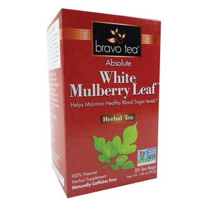 Bravo Tea & Herbs, Absolute White Mulberry Leaf Herbal Tea, 20 Bags