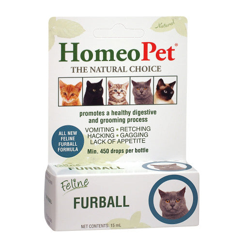 HomeoPet Solutions, Feline Furball, 15 ml