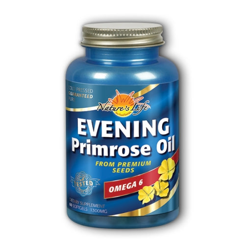 Nature's Life, Evening Primrose Oil, 1300 Mg, 60 Softgels