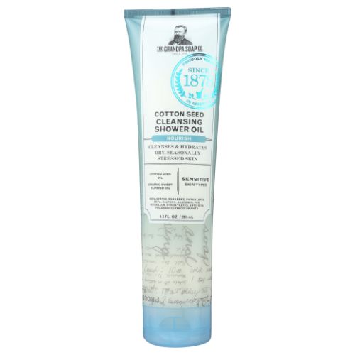 Grandpa's Brands Company, Cotton Seed Cleansing Shower Oil, 9.5 Oz
