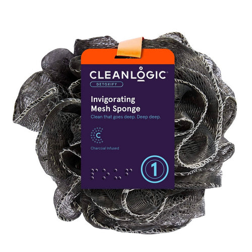 Cleanlogic, Invigorating Mesh Sponge, 1 Count
