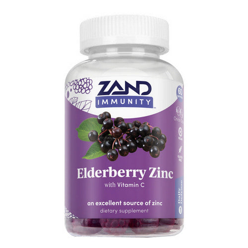 Zand, Elderberry Zinc Gummies, 60 Count