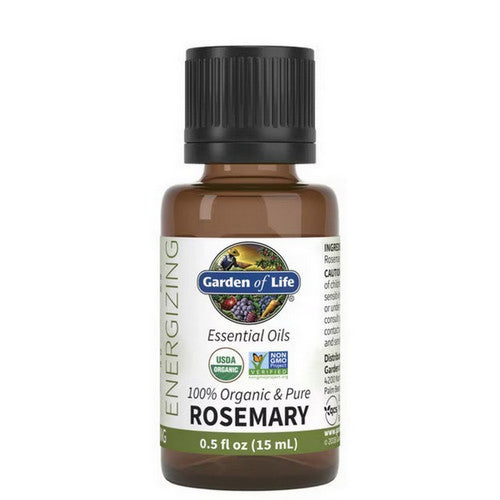 Garden of Life, Essential Oils 100% Organic And Pure Rosemary, 0.5 Oz