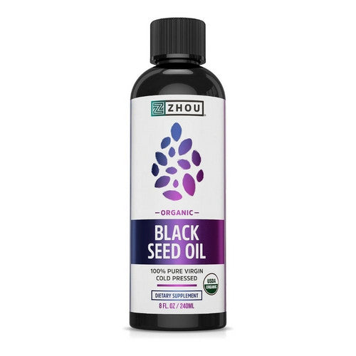 Zhou Nutrition, Organic Black Seed Oil Cold Pressed, 8 Oz
