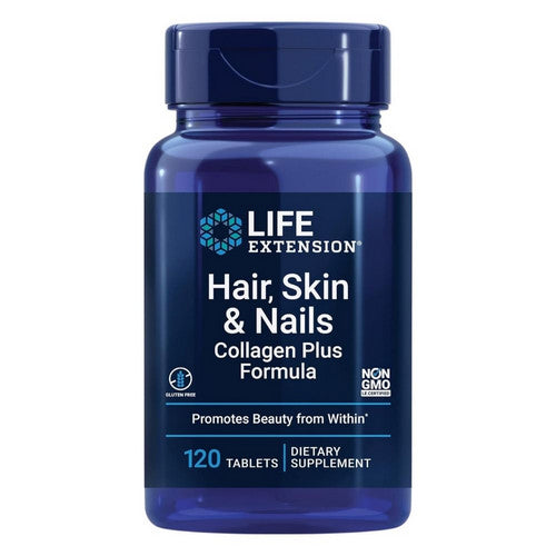 Life Extension, Hair Skin And Nails Collagen Plus Formula, 120 Tabs