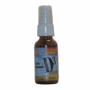 L. A .Naturals, Naturals Vitamin D3 Mct Super Strength Spray, 5000 IU, 1 Oz