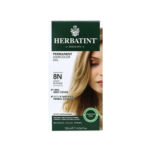 Herbatint, Permanent Hair Colour Gel 8N Light Blonde, 5.75 Oz