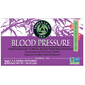 Triple Leaf Tea, Herbal Tea Blood Pressure, 20 Bags