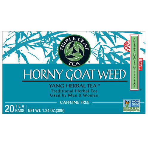 Triple Leaf Tea, Horny Goat Weed Caffeine Free, 20 Bags