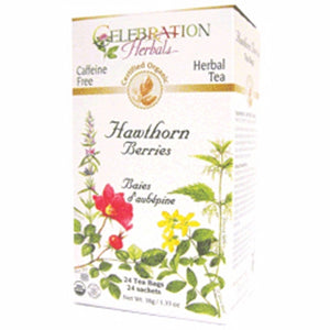 Celebration Herbals, Organic Hawthorn Berries Tea, 24 Bags