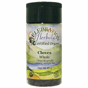 Celebration Herbals, Whole Organic Cloves, 42 grams