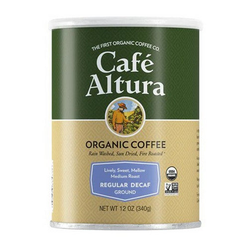Cafe Altura, Organic Coffee Regular Roast Decaf, 12 Oz