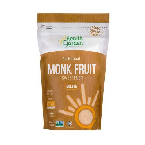 Health Garden, Monk Fruit With Erythritol Golden, 16 Oz
