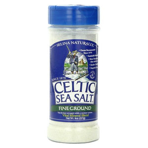 Celtic Sea Salt, Fine Ground Sea Salt Shaker Jar, 8 Oz