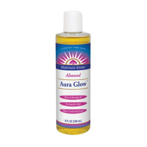 Heritage Store, Aura Glow Almond Oil, 8 Oz