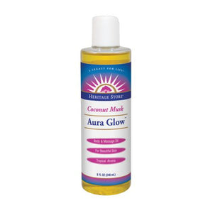Heritage Store, Aura Glow Body Oil Coconut, 8 Oz
