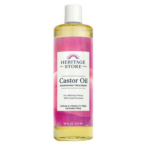 Heritage Store, Castor Oil Cold Pressed, 16 Fl Oz