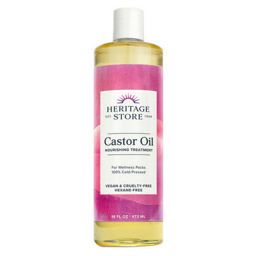 Heritage Store, Castor Oil Cold Pressed, 16 Fl Oz