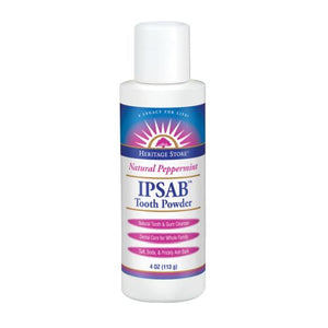 Heritage Store, Ipsab Toothpowder Peppermint, 4 Oz
