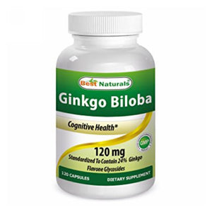 Best Naturals, Ginkgo Biloba, 120 mg, 120 Caps