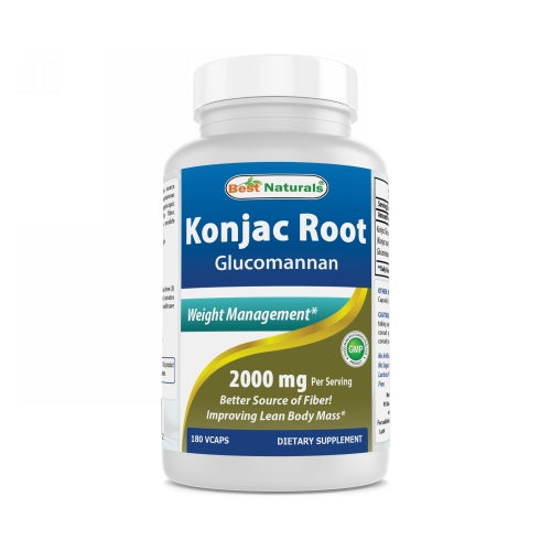 Best Naturals, Konjac Root, 2000 Mg, 180 Veg Caps