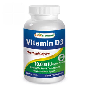 Best Naturals, Vitamin D3, 2000 IU, 240 Softgels