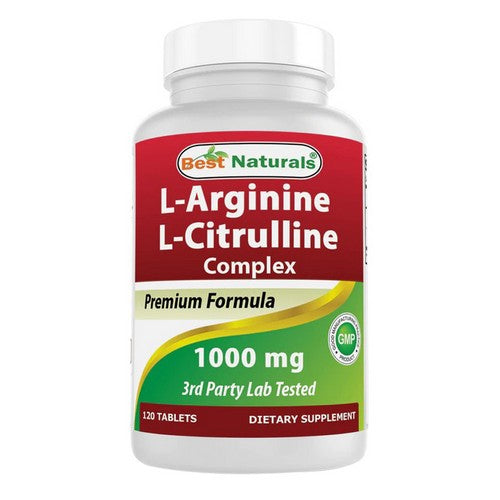 Best Naturals, L-Arginine L-Citrulline Complex, 1000 Mg, 120 Tabs