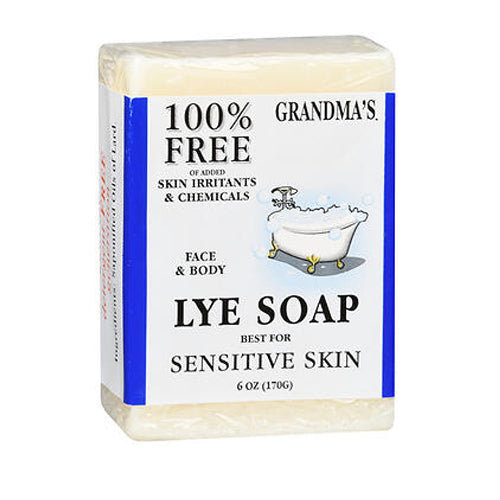 Grandmas Pure & Natural, Pure Lye Face And Body Soap, 6 Oz
