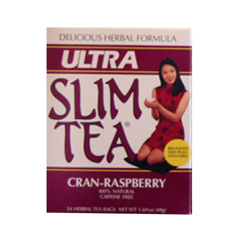 Hobe Labs, Ultra Slim Tea Cran-Raspberry, 24 Bags
