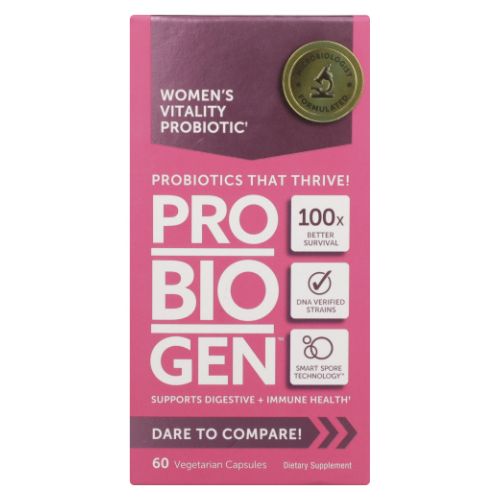 Probiogen, Women's Daily Vitality Spore Probiotic With Smart Spore Technology, 60 Veg Caps