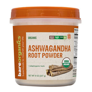 Bare Organics, Ashwagandha Root Powder, 8 Oz