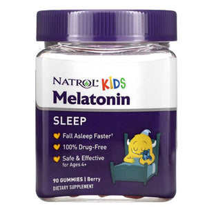 Natrol, Kids Melatonin Raspberry, 1 Mg, 90 Gummies
