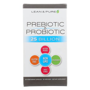 Lean & Pure, Prebiotic And Probiotic, 30 Veg Caps