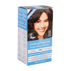 Tints of Nature, Permanent Hair Colour 4N Natural Medium Brown, 4.2 Oz