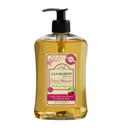 A La Maison, Hand & Body Liquid Soap Cherry Blossom, 16.9 Oz
