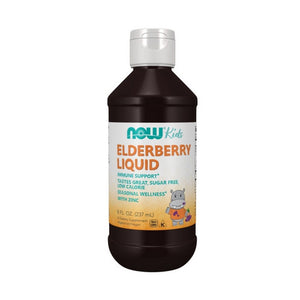 Now Foods, Elderberry Liquid for Kids, 8 Oz