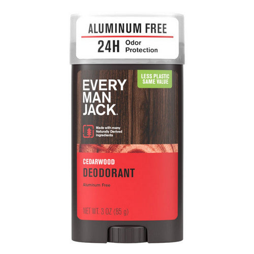 Every Man Jack, Deodorant Aluminum Free Cedarwood, 3 Oz