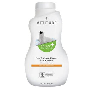 Attitude, Floor Surfaces Cleaner Tiles & Wood Citrus Zest, 35.2 Oz