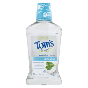 Tom's Of Maine, Sea Salt Natural Mouthwash Refreshing Mint, 16 Oz