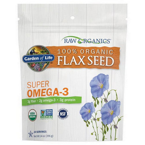 Garden of Life, Raw Organics Golden Milled Flaxseed, 396 Grams