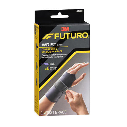 Futuro, Wrist Compression Stabilizing Brace Left Moderate Large And X-Large, 1 Each
