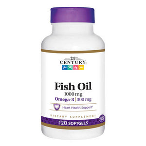 21st Century, Fish Oil, 1000 Mg, 120 Softgels
