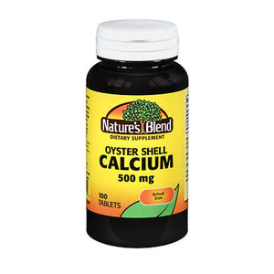 Nature's Blend, Nature's Blend Oyster Shell Calcium Tablets, 500 mg, 100 Tabs