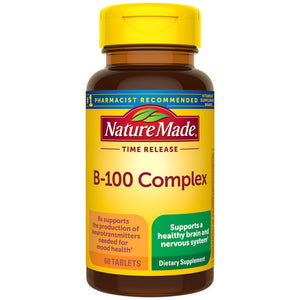 Nature Made, Time Release Vitamin B-100 Complex, 60 Tabs
