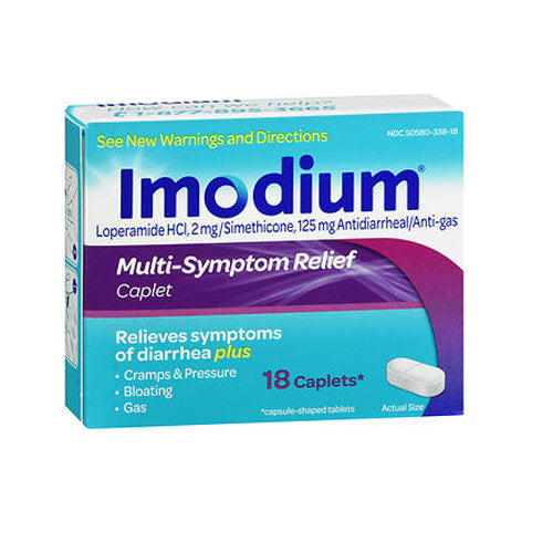 Imodium, Multi-Symptom Relief Caplets, 18 Tabs